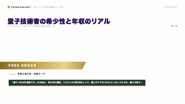 量子技術者の希少性と年収のリアル eBook表紙