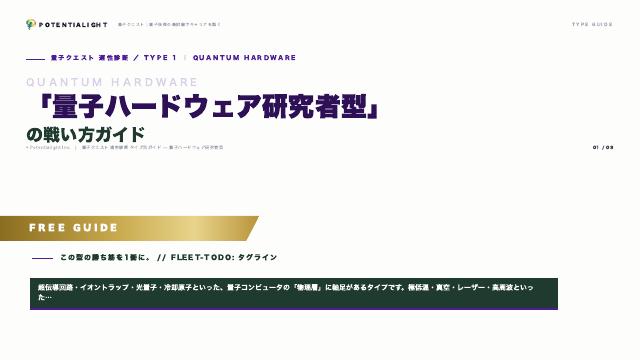 量子ハードウェア研究者型の戦い方ガイド 表紙