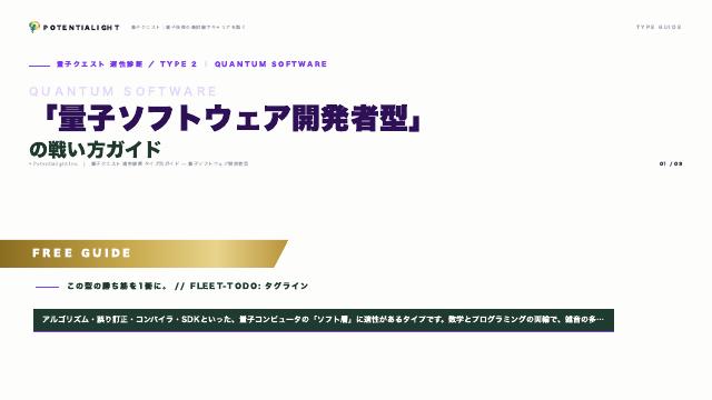 量子ソフトウェア開発者型の戦い方ガイド 表紙