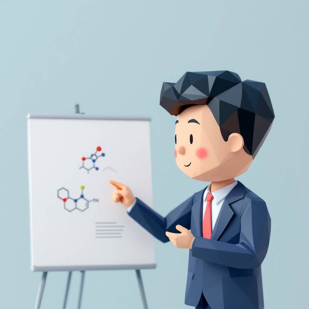 量子×他分野の融合人材のキャラクターイラスト